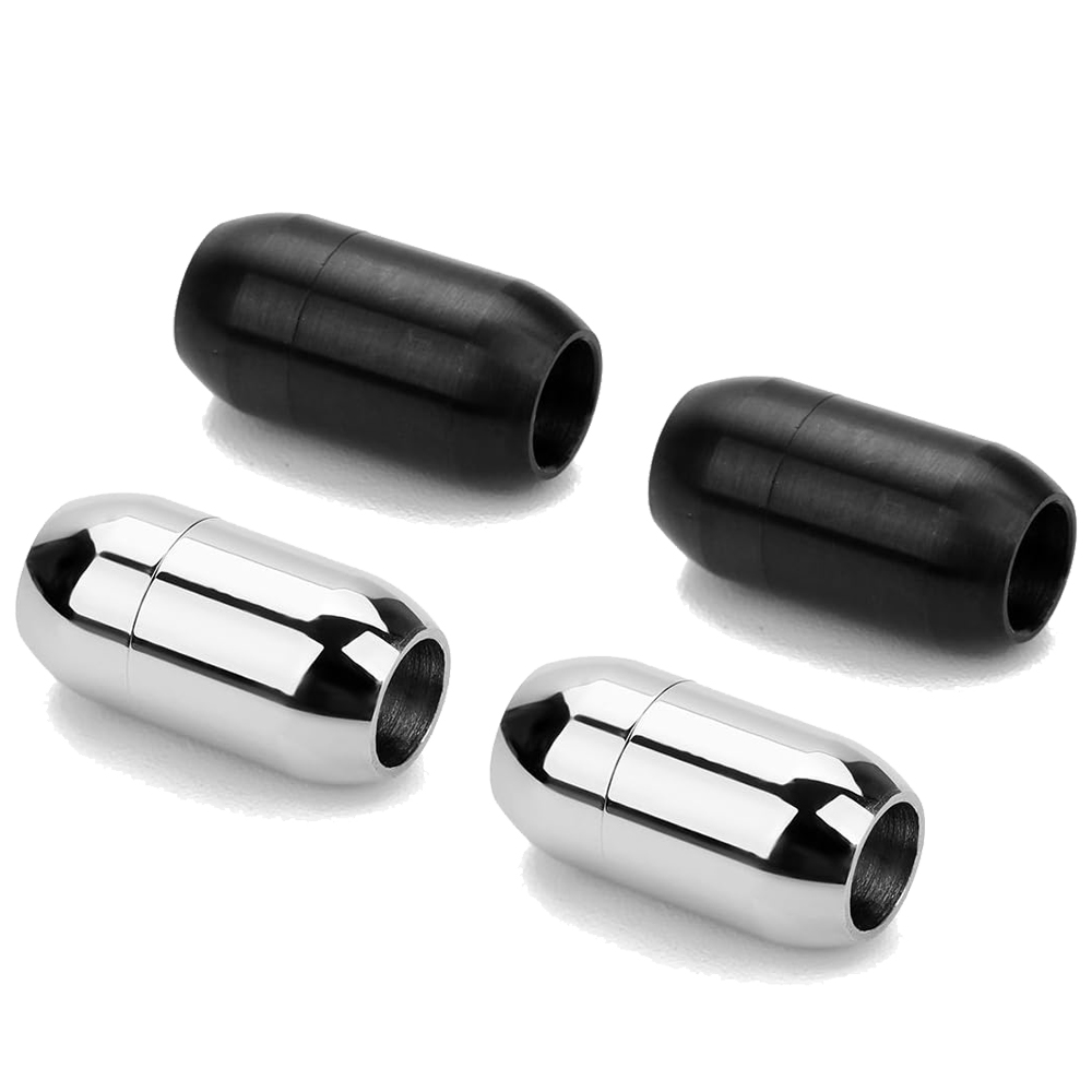 Leatherwork Diy - 2pcs Stainless Steel Magnetic Clasp Leather