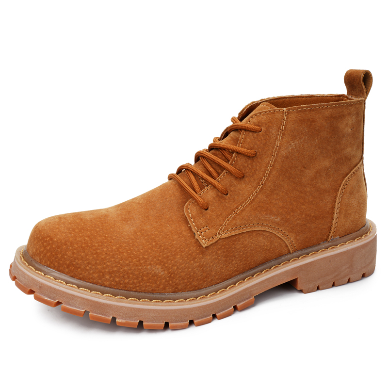 Leather Work Oxfords - VIPOL British-style desert boots, suede winter