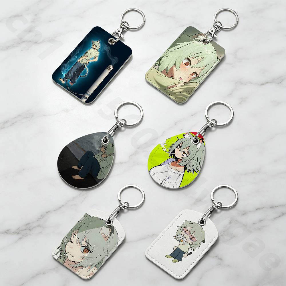 For Leather Work - Yani C-Chainsmoker Yanineko Cat Holder Keychain