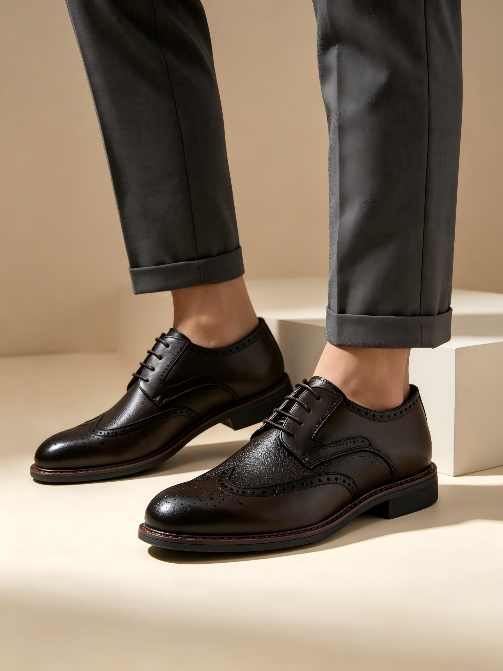 Desai Men Fleece Lined Wingtip - огляд і ціна Leather Work Oxfords