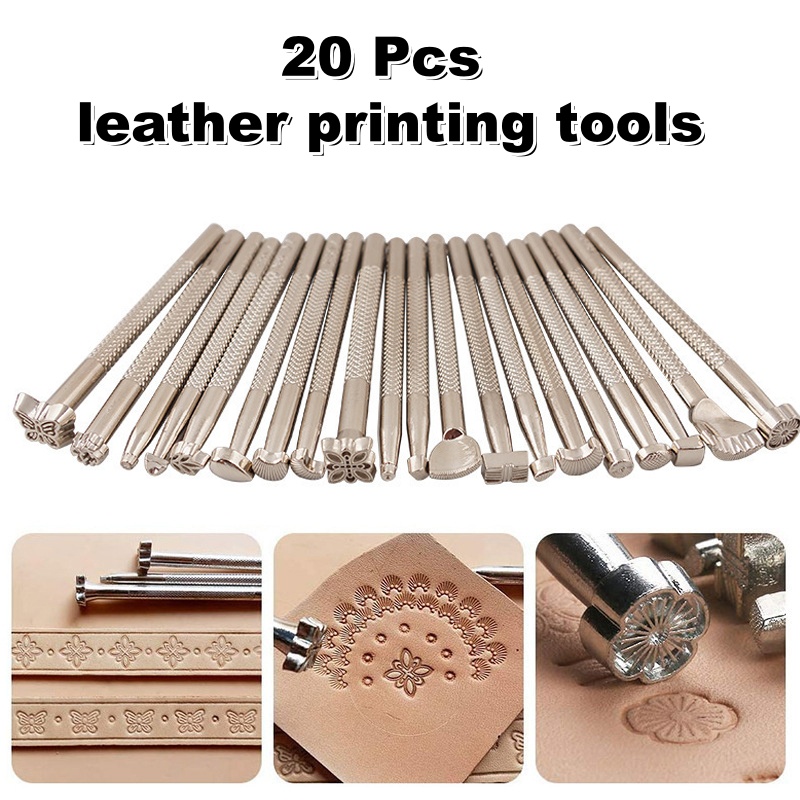 20Pcs Leather Stamping Tools L - огляд і ціна Leatherwork Kit