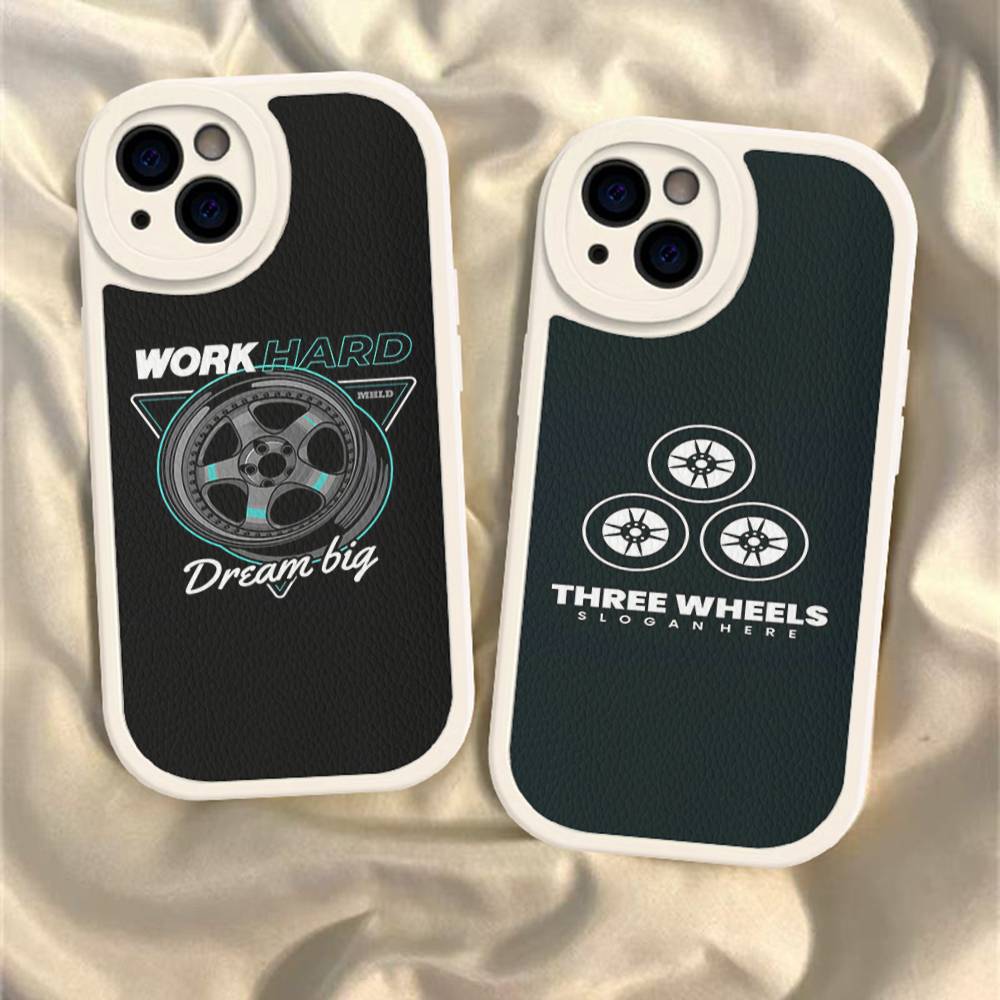 Work Wheels Leather Phone Case - огляд і ціна Leather Work Quotes
