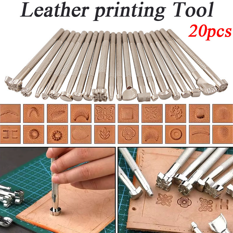 20pcs Leather Seal Carving Too - огляд і ціна Leatherwork Kit