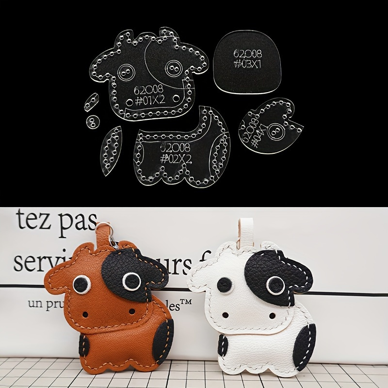 7pcs/set Cute Cartoon Cow Acry - огляд і ціна Leatherwork Kit