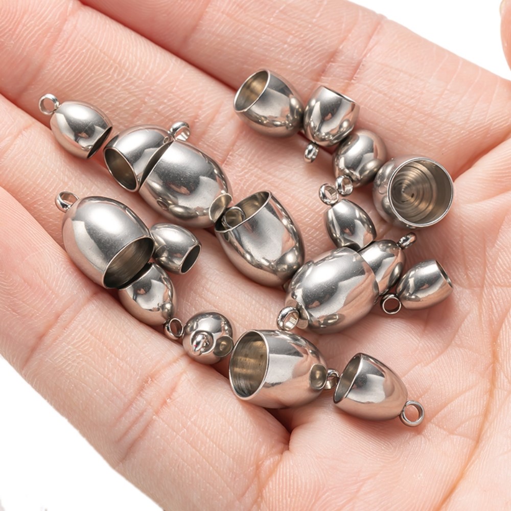 20pcs Tube End Caps Stainless  - огляд і ціна Leatherwork Diy