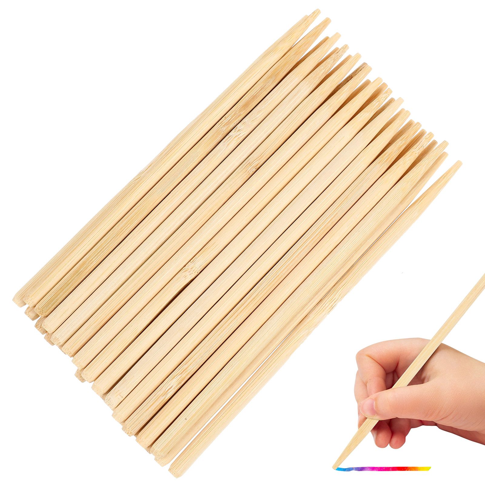 30pcs Scratch Bamboo Pens Wax  - огляд і ціна Leatherwork Diy