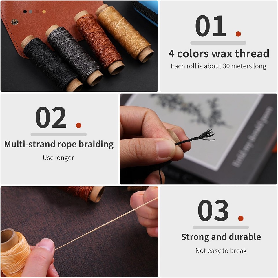 BUDDUR Leather Sewing Tools Ki - огляд і ціна Leatherwork Kit