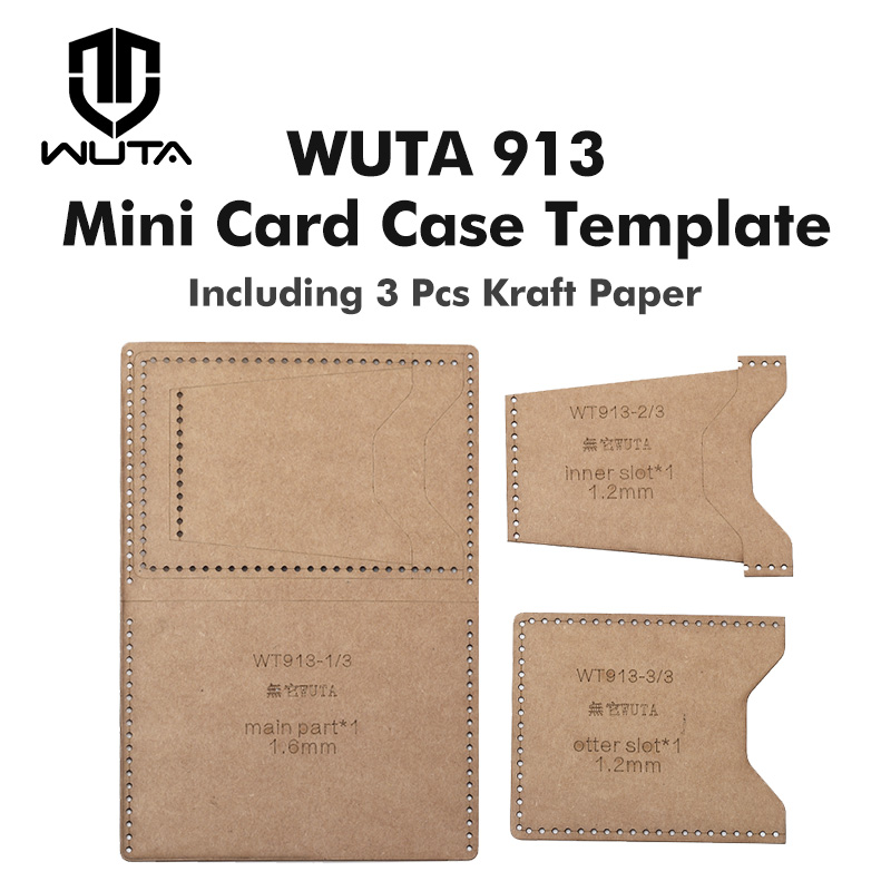 WUTA 913 Mini Card Case Kraft  - огляд і ціна Leatherwork Kit