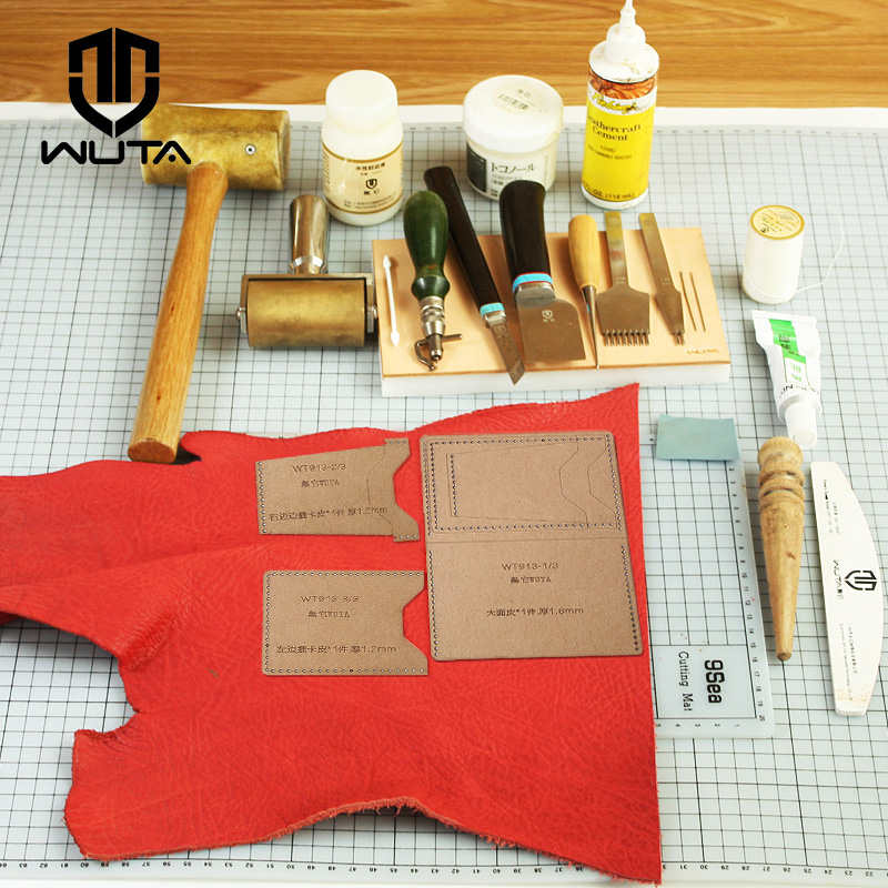 WUTA 913 Mini Card Case Kraft  - огляд і ціна Leatherwork Kit