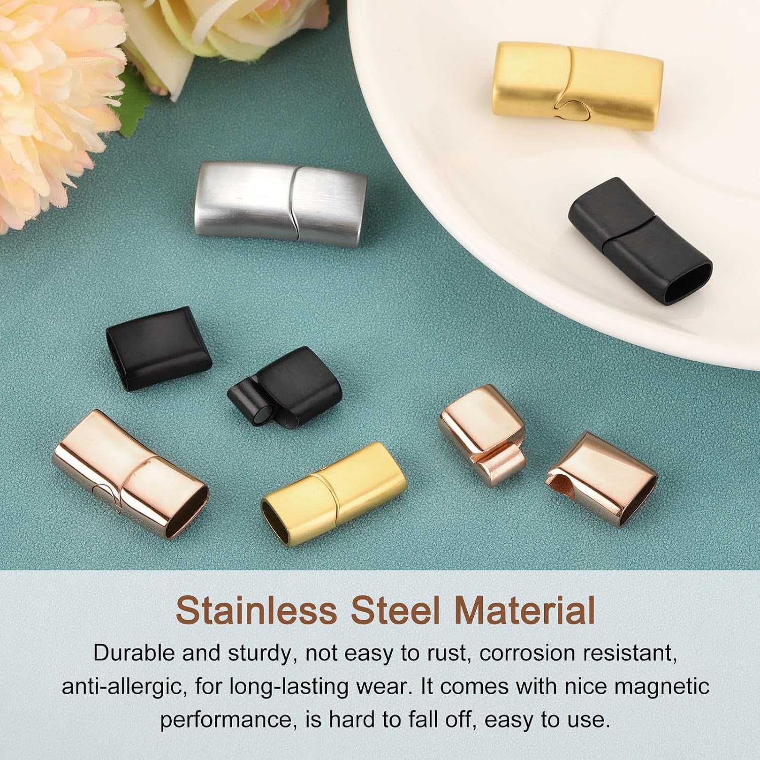Stainless Steel Magnetic Clasp - огляд і ціна Leatherwork Diy