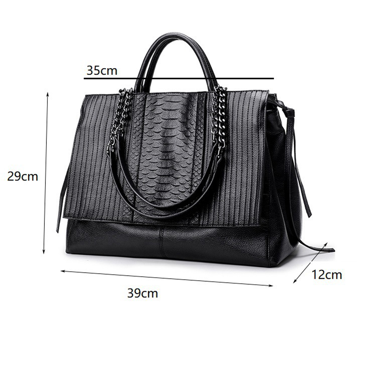 Elegant Tote Bag With Zipper,  - огляд і ціна Leatherwork Wallet