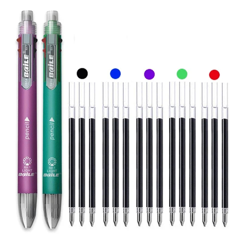 4/12Pcs 6 in 1 MultiColor Pen  - огляд і ціна Staedtler Pencil Lumocolor