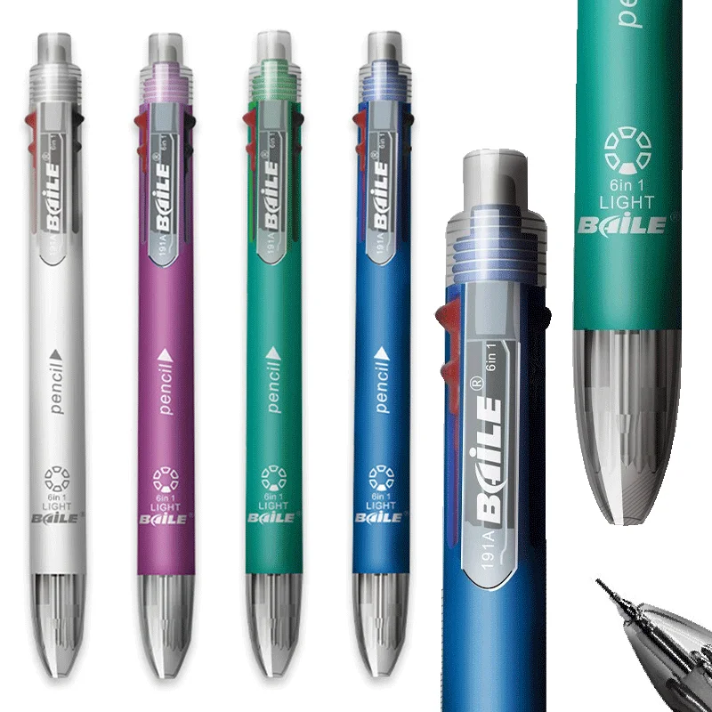 4/12Pcs 6 in 1 MultiColor Pen  - огляд і ціна Staedtler Pencil Lumocolor