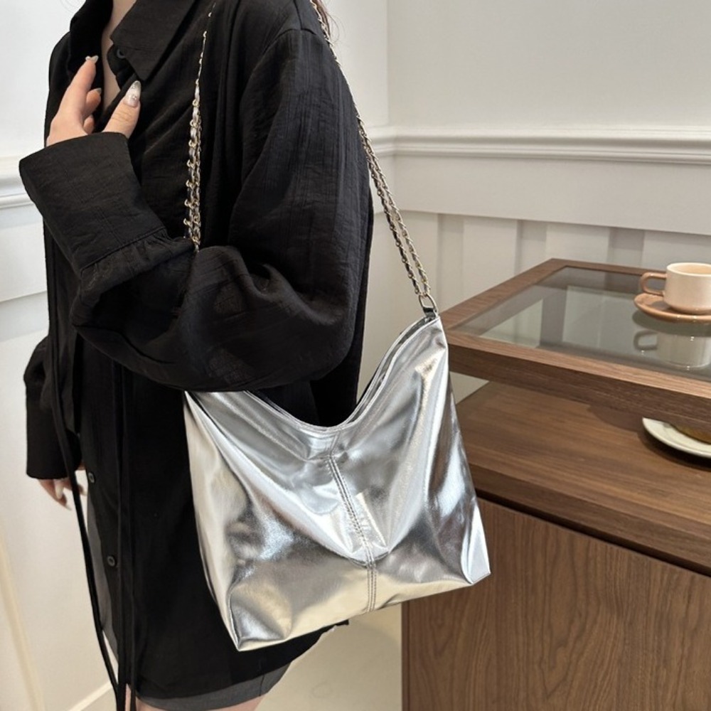 Retro Shiny PU Leather Tote Ba - огляд і ціна Leatherwork Wallet