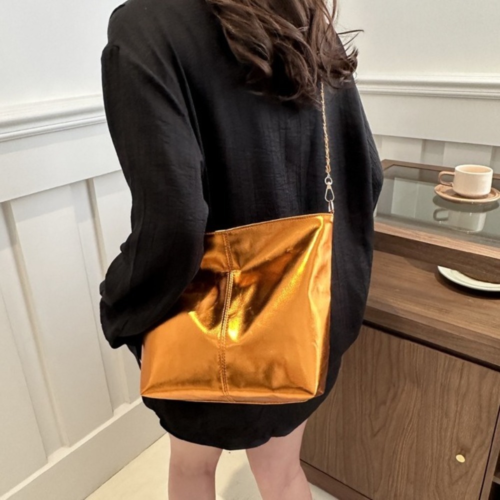 Retro Shiny PU Leather Tote Ba - огляд і ціна Leatherwork Wallet